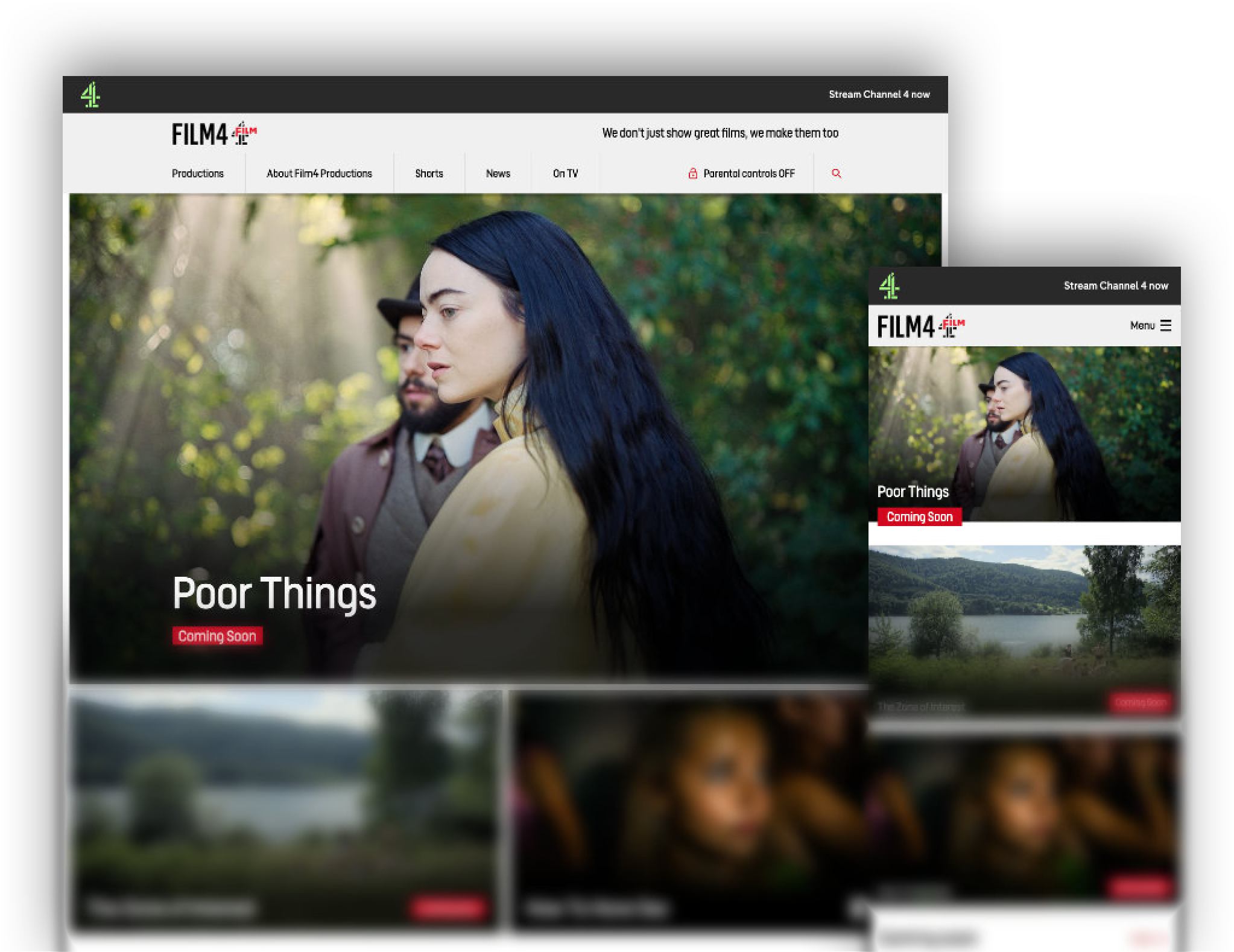 Film4 Website Visual