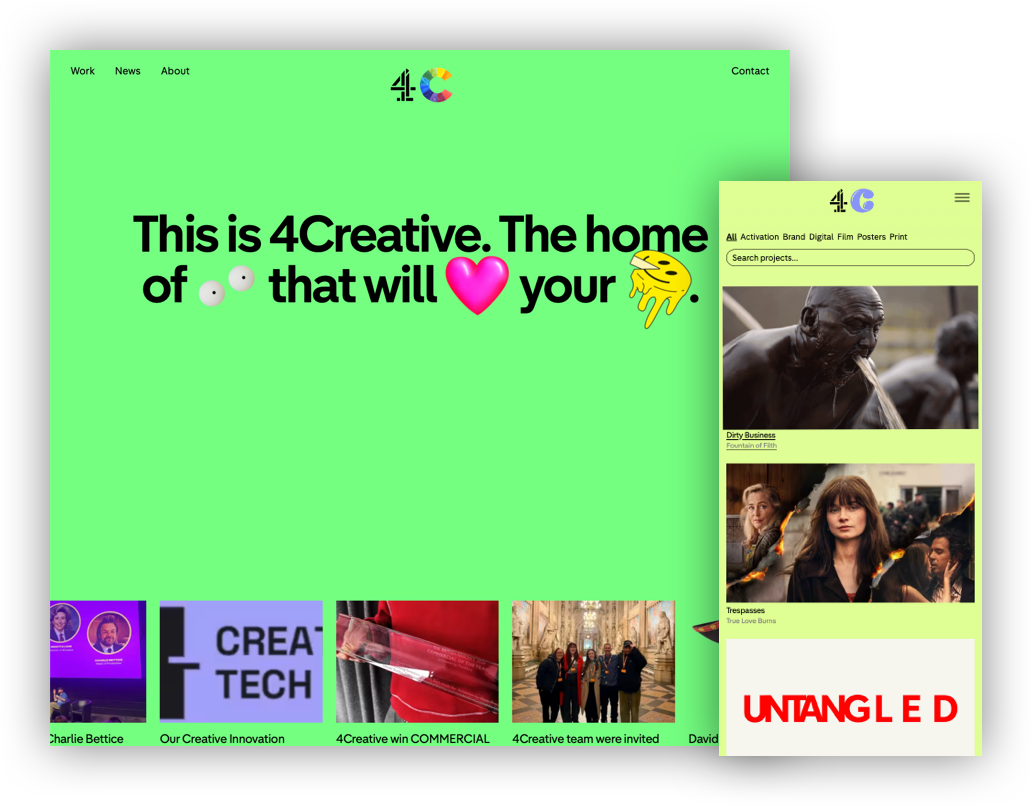 4Creative Website Visual
